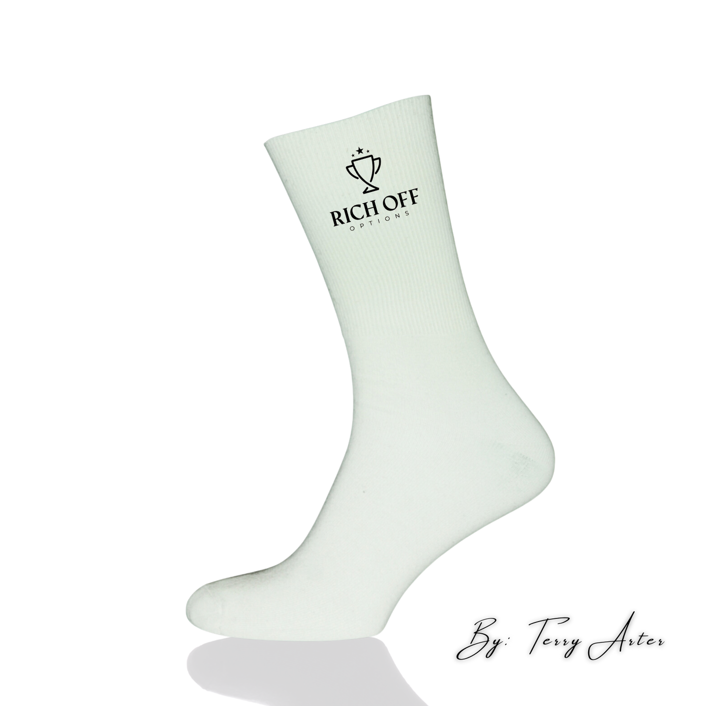 ROO LOGO SOCKS - WHITE